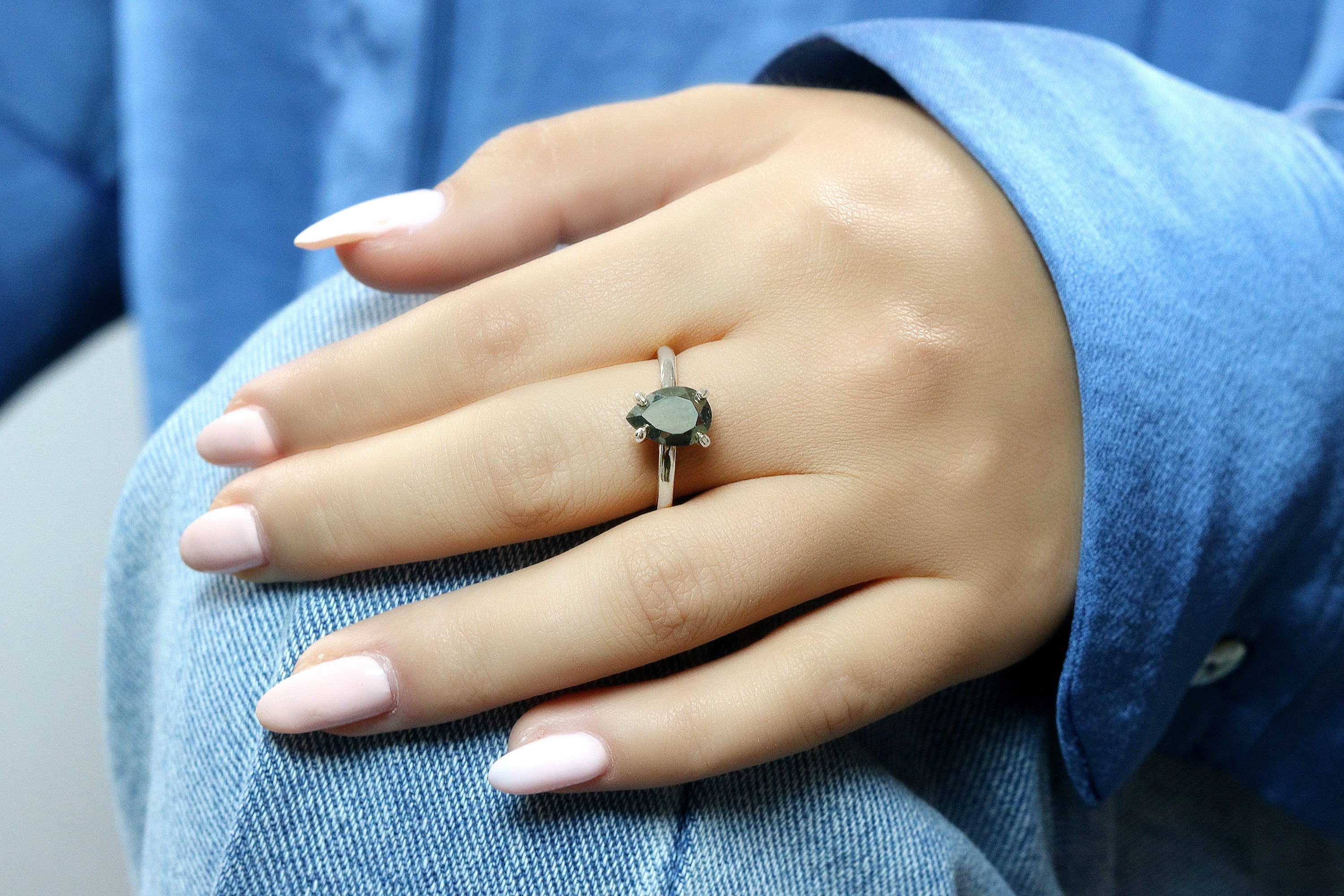 Darling Pyrite Stone Gold Filled Ring Rings Anemone Unique