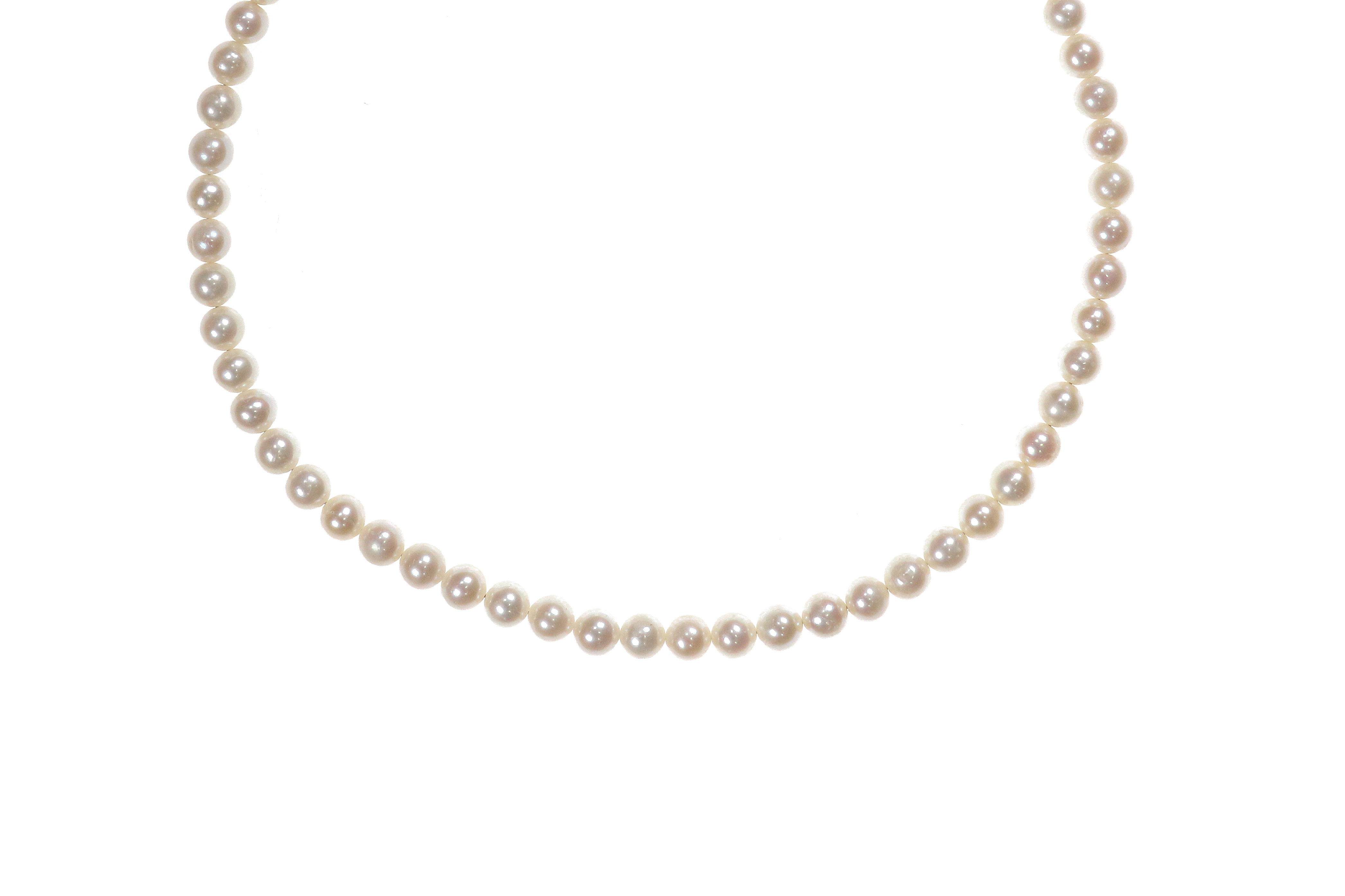White Pearl Choker Necklace necklaces Anemone Charm