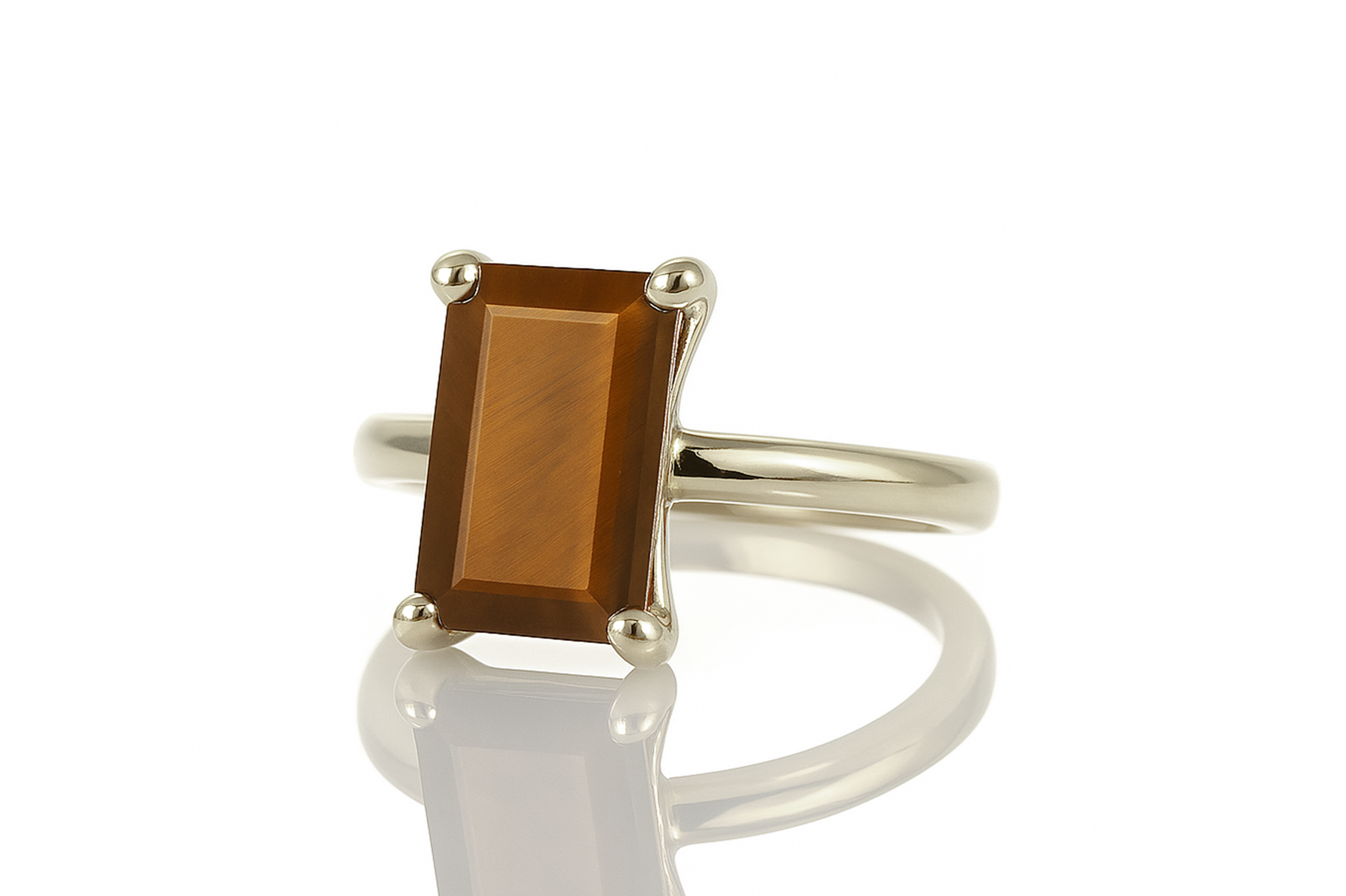 a close up of a ring with a stone