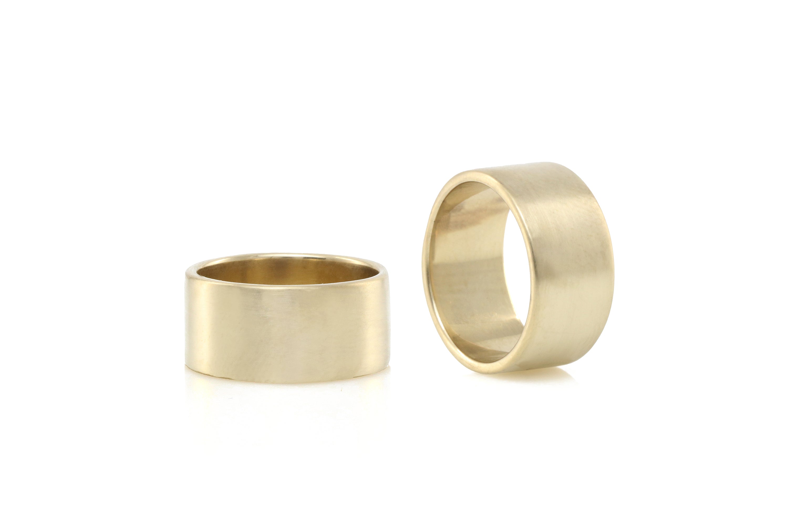 Handmade Brush Custom Gold Band Ring Rings My DNA