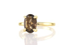 Smoky Quartz Prong Ring in Gold Rings Anemone Unique
