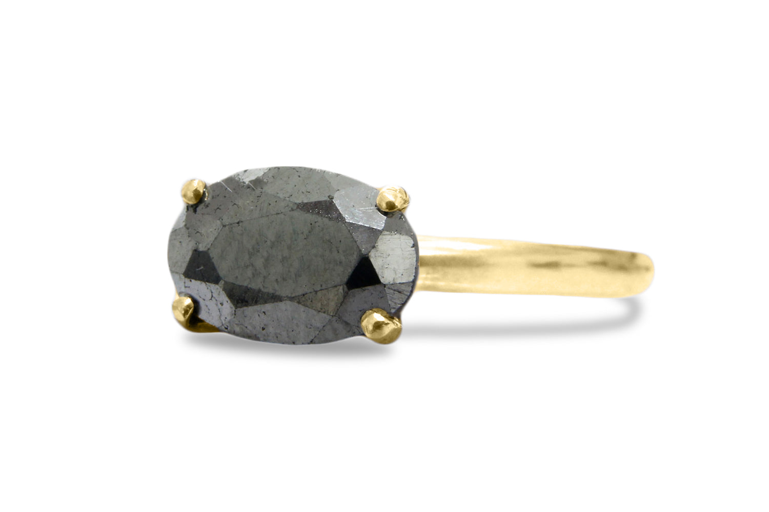 Pyrite Stone Ring - Artisan 925 Sterling Silver Rings - Gemstone Rings for Birthdays, Anniversaries, Prom and Collection Rings Anemone Unique