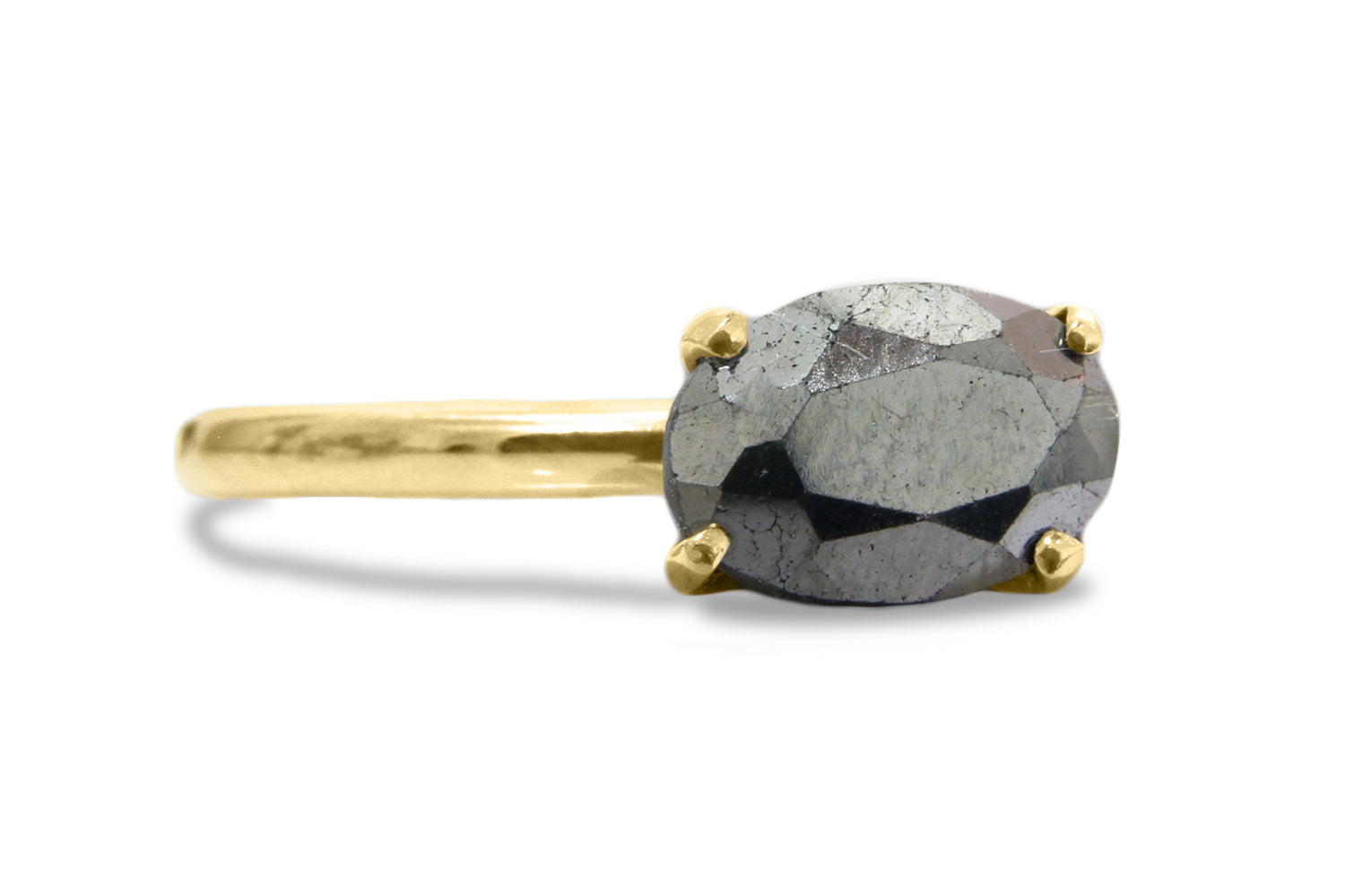 Pyrite Stone Ring - Artisan 925 Sterling Silver Rings - Gemstone Rings for Birthdays, Anniversaries, Prom and Collection Rings Anemone Unique