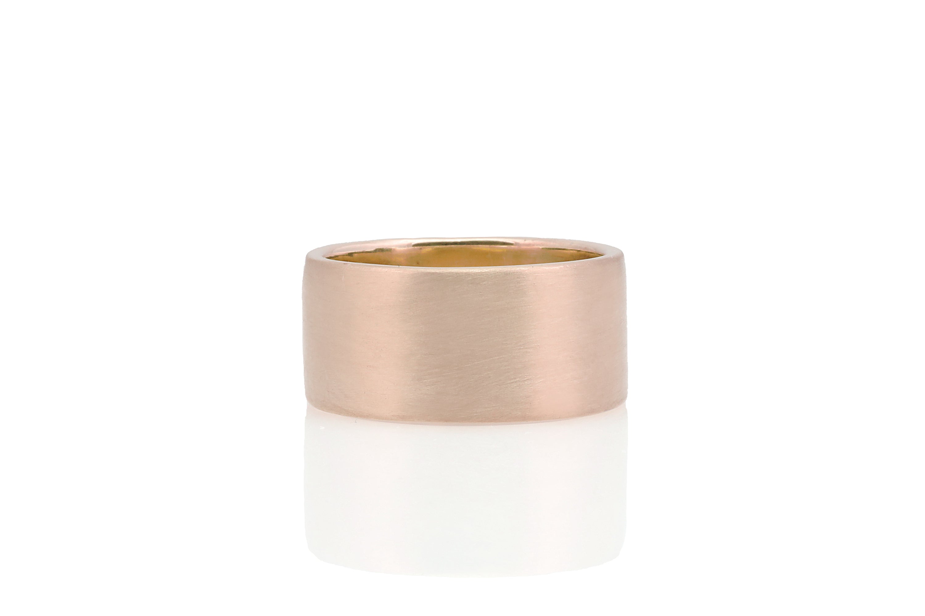 Handmade Brush Custom Gold Band Ring Rings My DNA