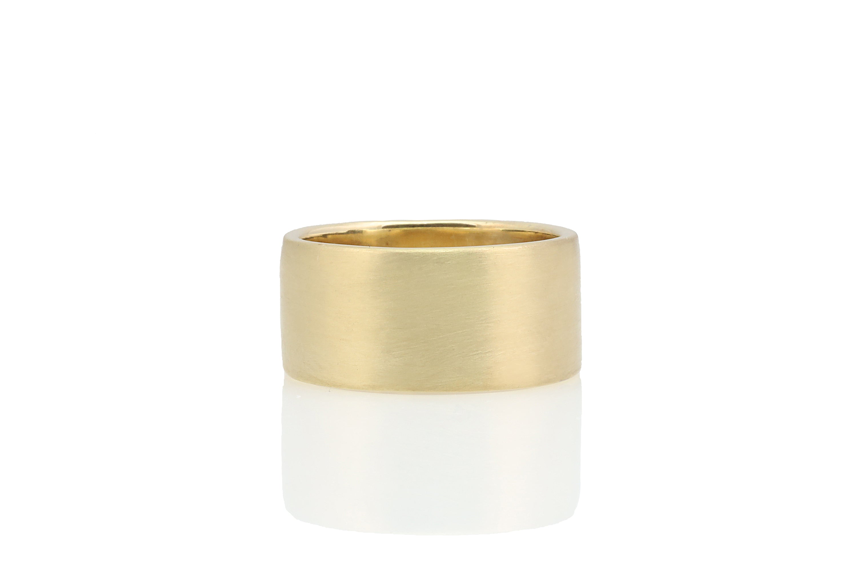 Handmade Brush Custom Gold Band Ring Rings My DNA