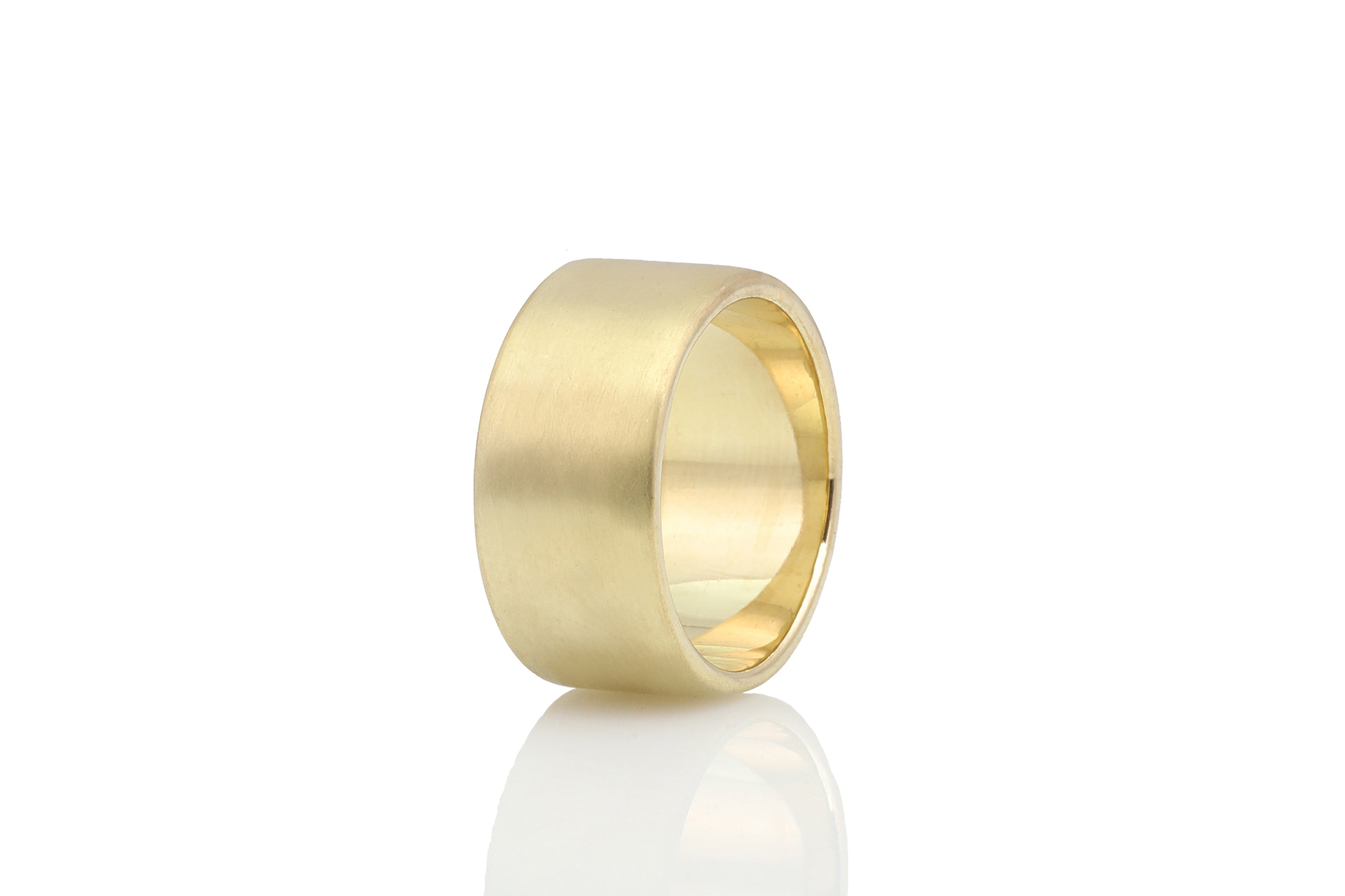 Handmade Brush Custom Gold Band Ring Rings My DNA