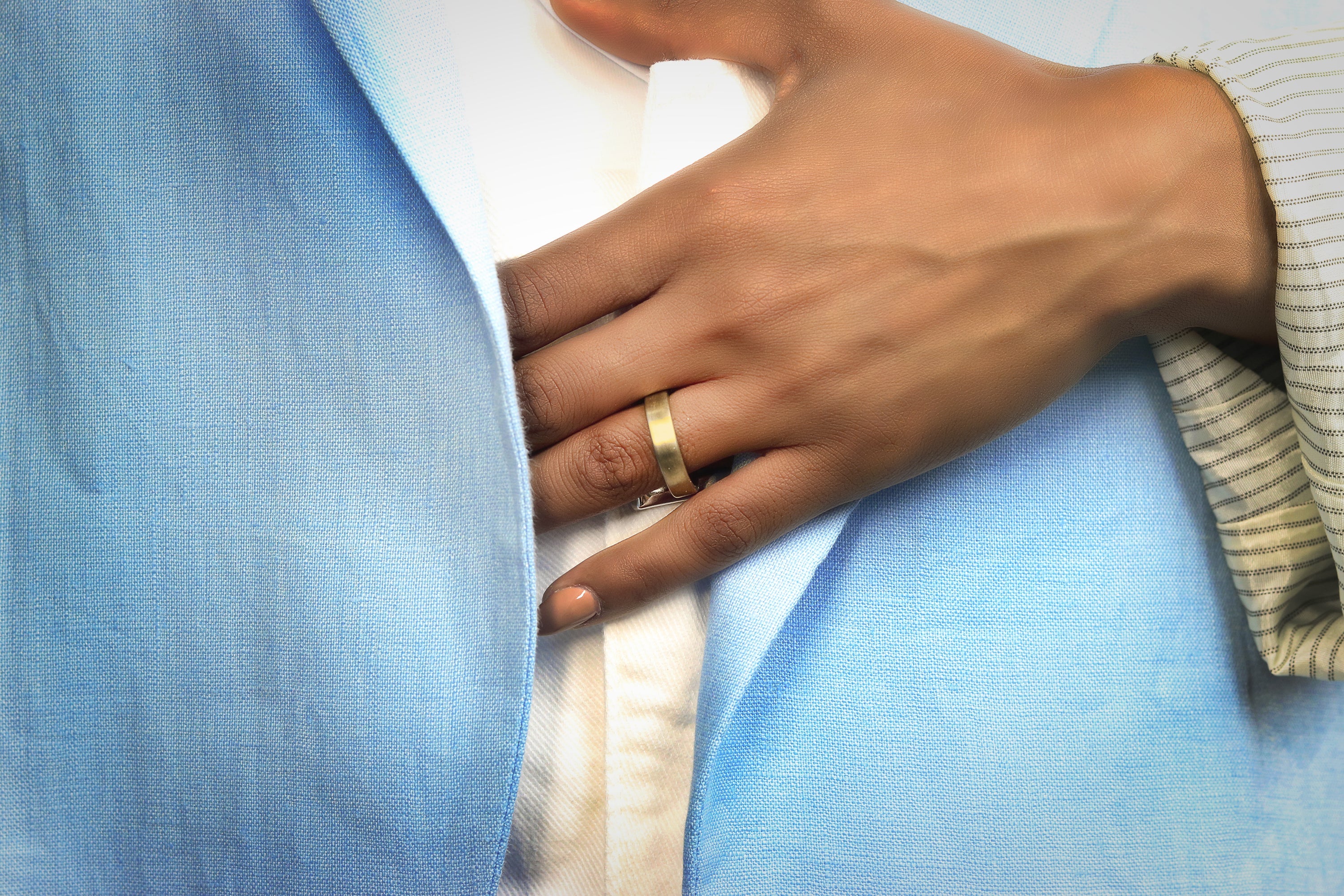 Customizable Band Ring in Sterling Silver Rings My DNA