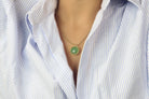 Luscious Green Aventurine Gold Necklace necklaces Anemone Jewelry