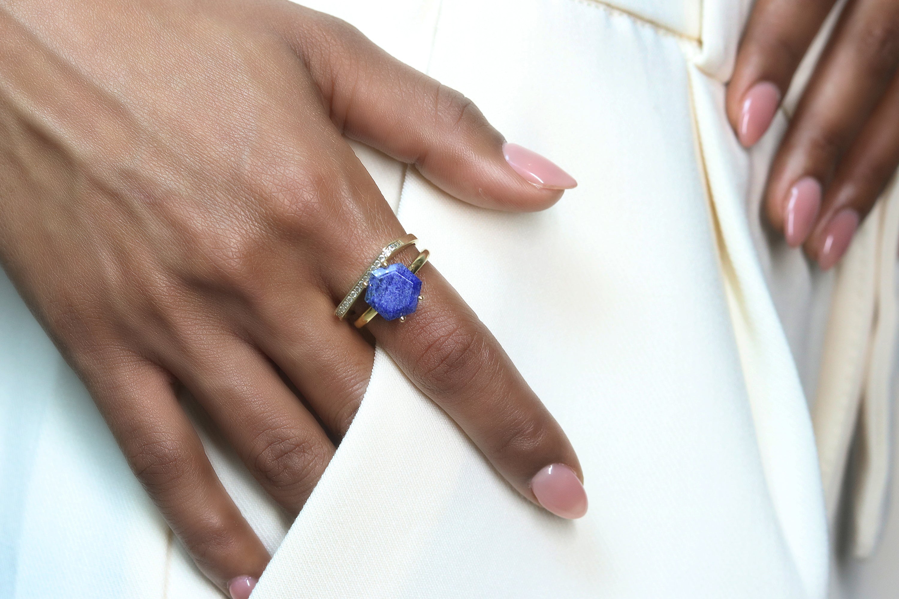Blue Lapis Lazuli Vibrant Sterling Silver Ring Rings Anemone Unique