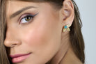 Flower Inspirational Gold Amazonite Earrings Earrings Anemone Limited