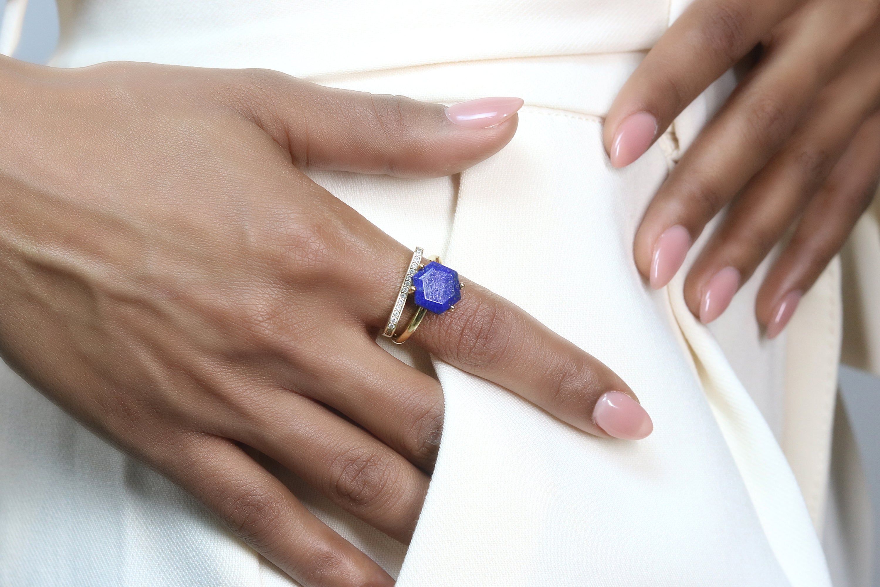 Blue Lapis Lazuli Vibrant Sterling Silver Ring Rings Anemone Unique