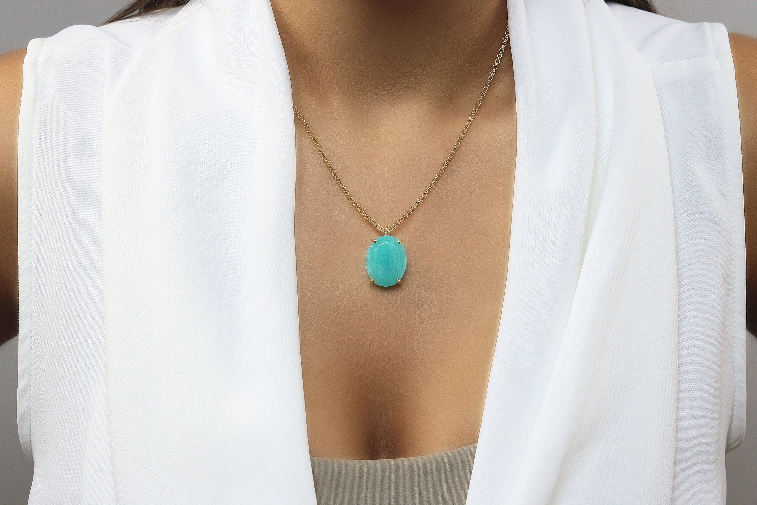 Statement Amazonite Jewelry Necklace necklaces Anemone Jewelry