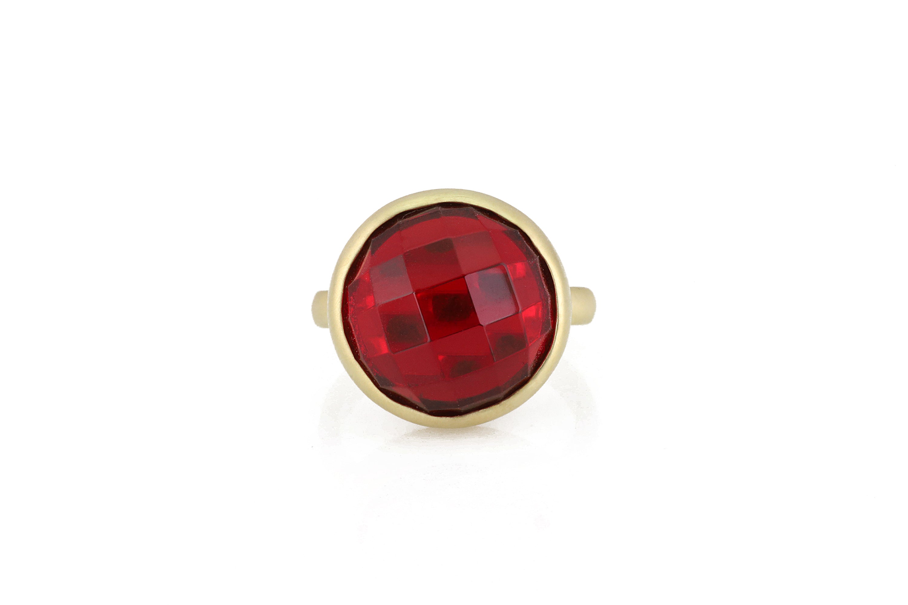 Bezel Set Gold Ruby Ring Rings Anemone Limited