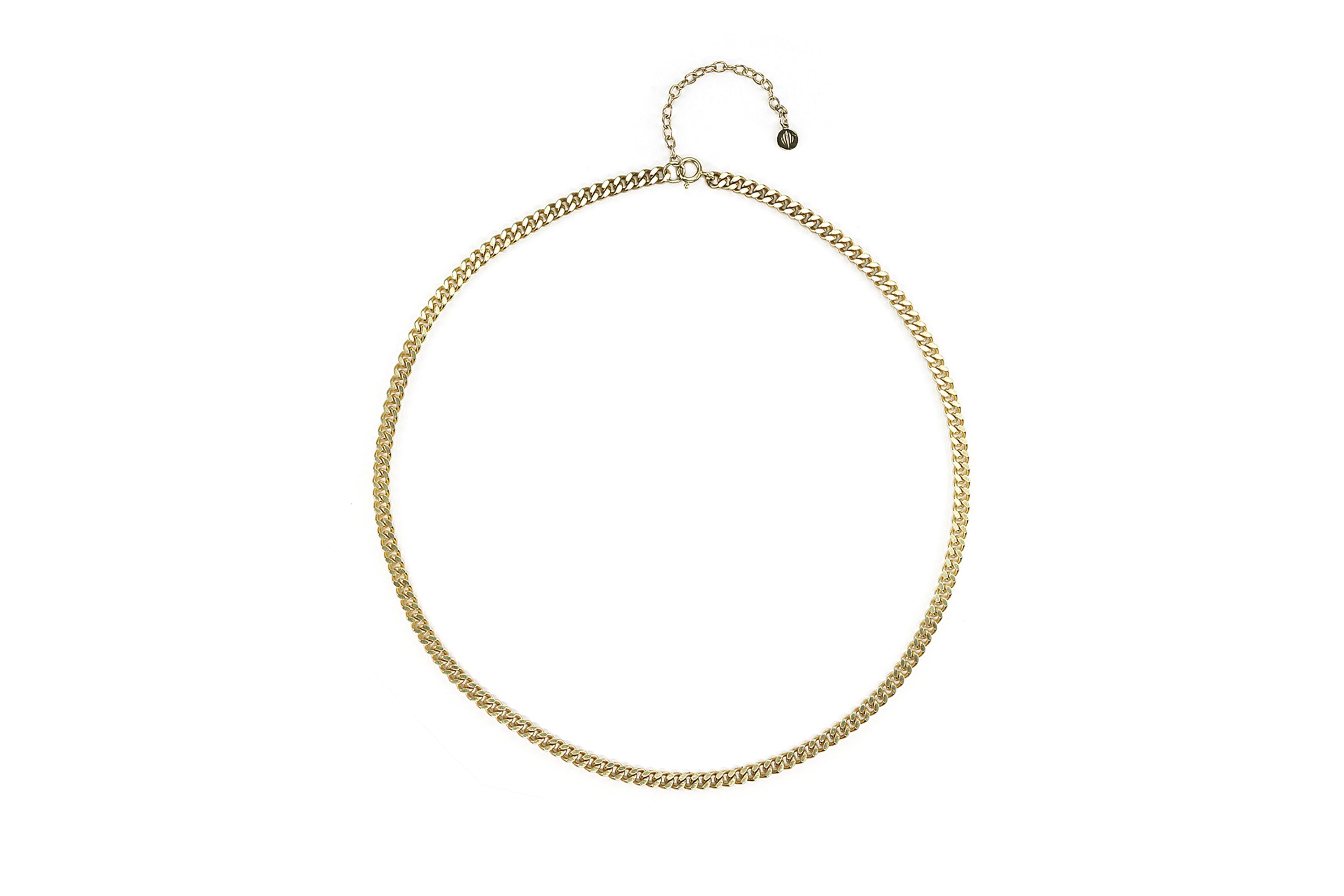 Silver Cuban Link Chain Necklace necklaces Anemone Jewelry