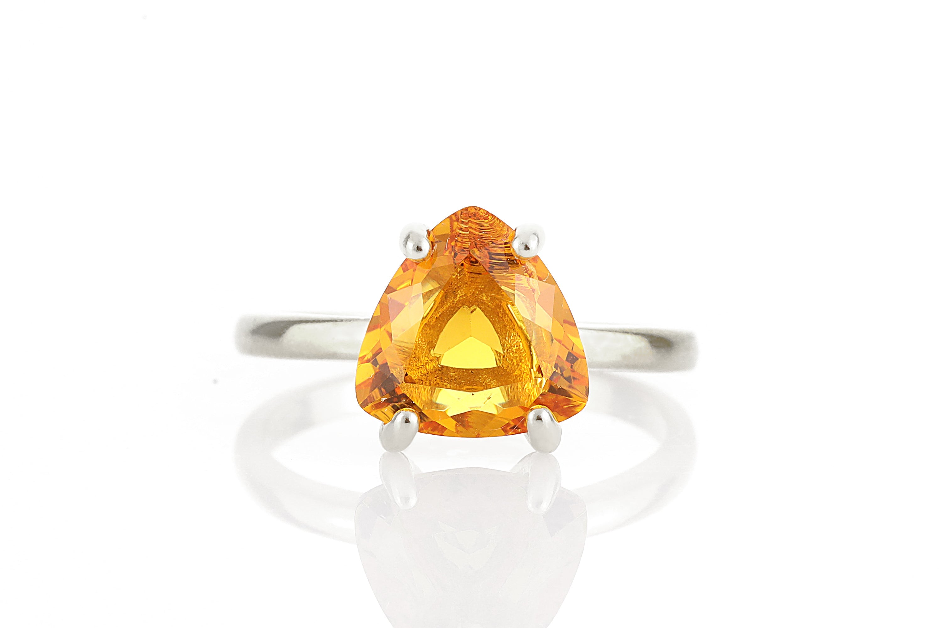 Birthstone Citrine Ring in Sterling Silver Rings Anemone Unique