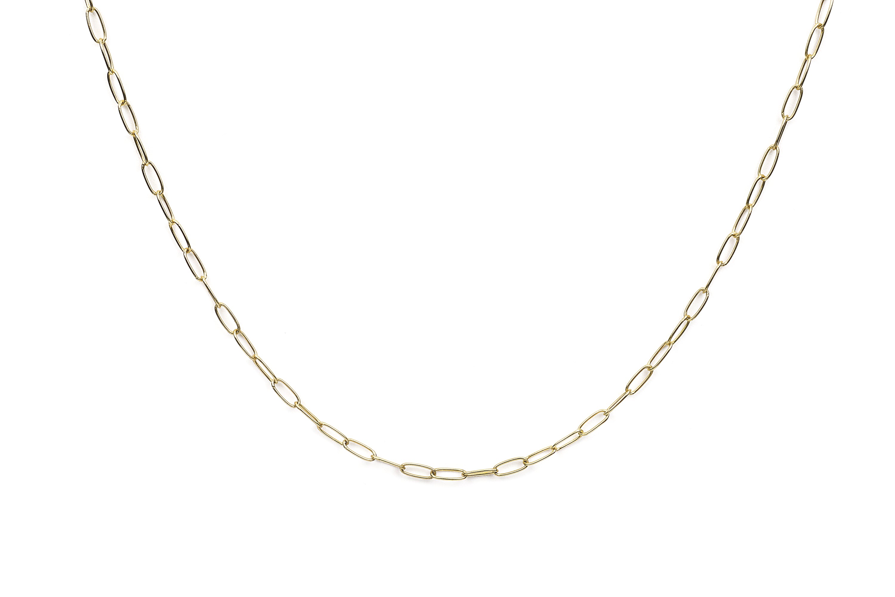 Gold Filled Oval Link Chain Necklace necklaces Anemone Jewelry