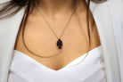 Marquise Smoky Quartz Necklace in 14k Gold necklaces Anemone Jewelry
