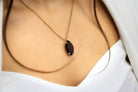 Marquise Smoky Quartz Necklace in 14k Gold necklaces Anemone Jewelry