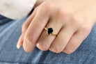 Timeless Black Onyx in 14k Rose Gold Rings Anemone Jewelry