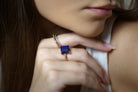 Unique Lapis Lazuli in 14k Rose Gold Filled Ring Rings Anemone Unique
