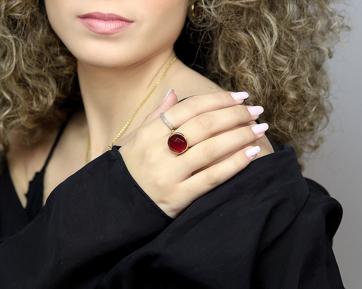 Key Rings Ruby Nme Ruby – Anemone Jewelry