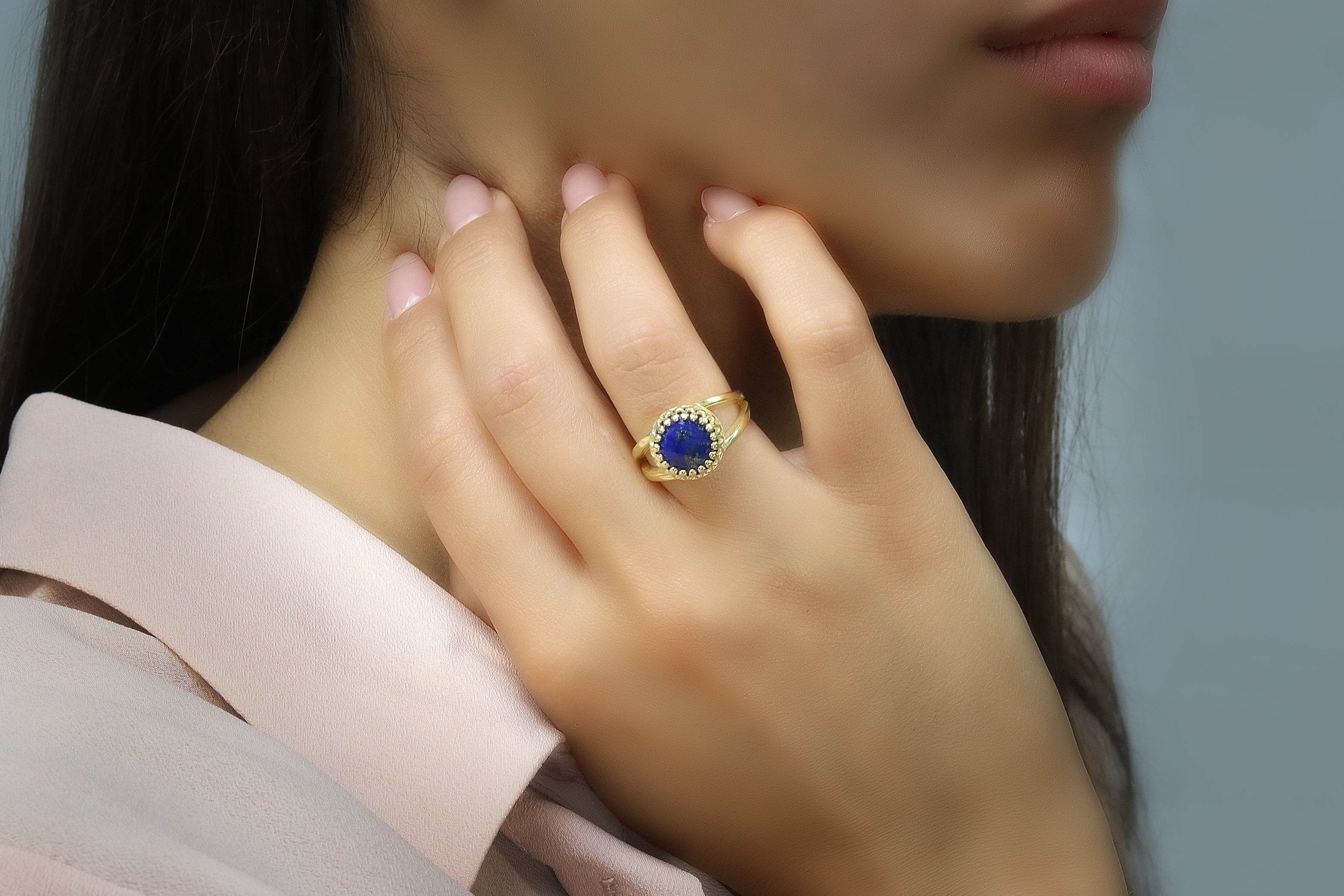 Flattering Lapis Lazuli Gold Filled Ring Rings Anemone Jewelry