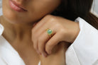 Aventurine in 14k Gold-filled Ring Band Rings Anemone Jewelry