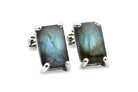 925 Sterling Silver Labradorite Earrings in Studs Earrings Anemone Unique