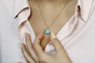 Beautiful Amazonite Necklace in Gold Filled Chain necklaces Anemone Unique