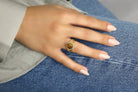 Stackable Dainty Tiger Eye 14k Gold Filled Ring Rings Anemone Jewelry