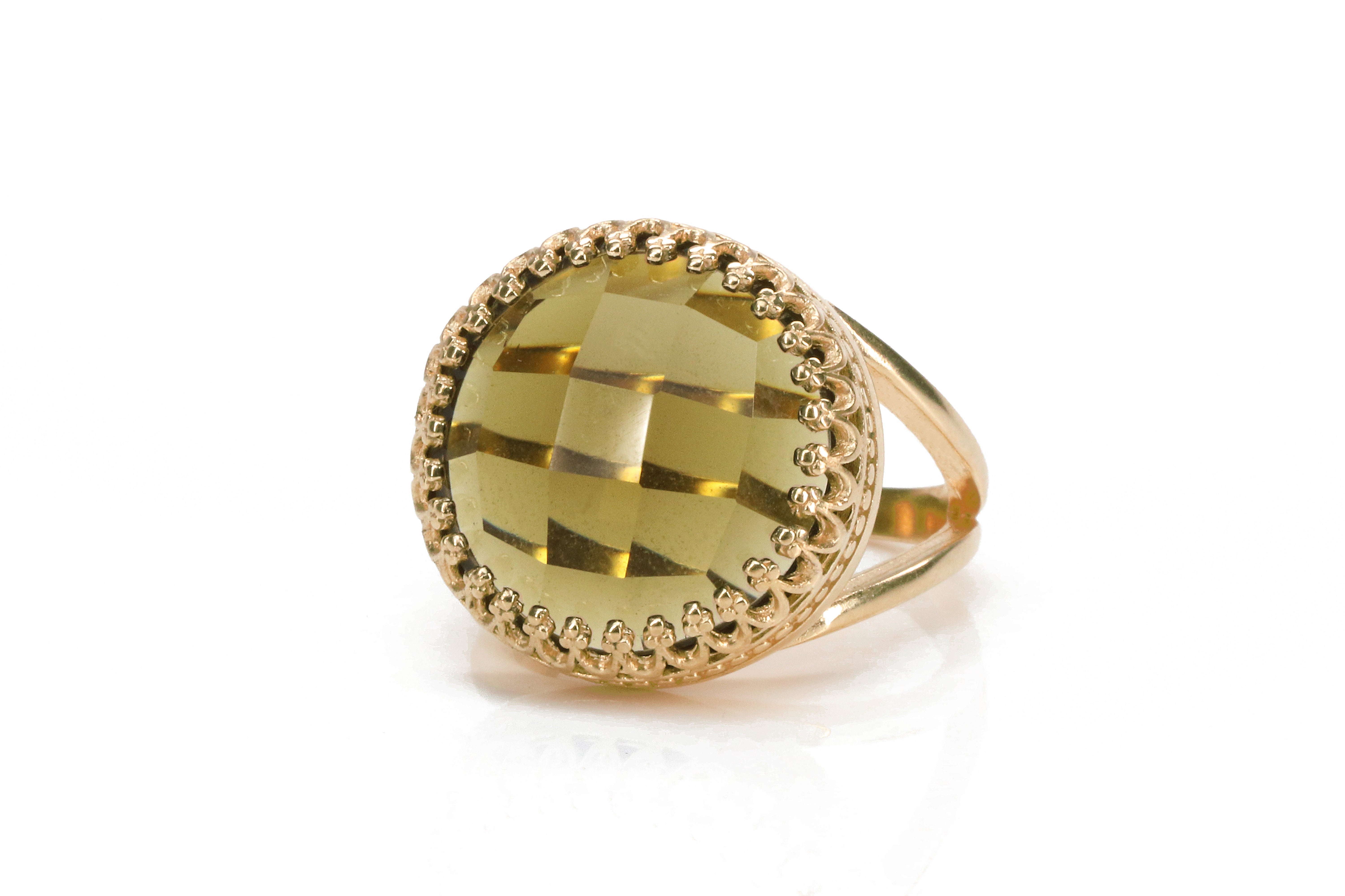 Smoky Quartz Statement Ring Rings Anemone Jewelry