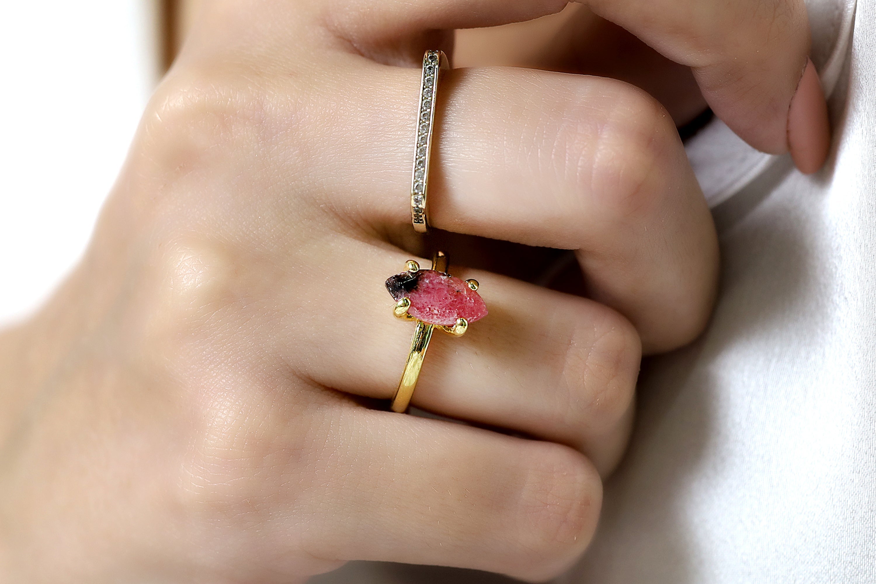 Rhodonite Marquise Ring in Sterling Silver Rings Anemone Unique