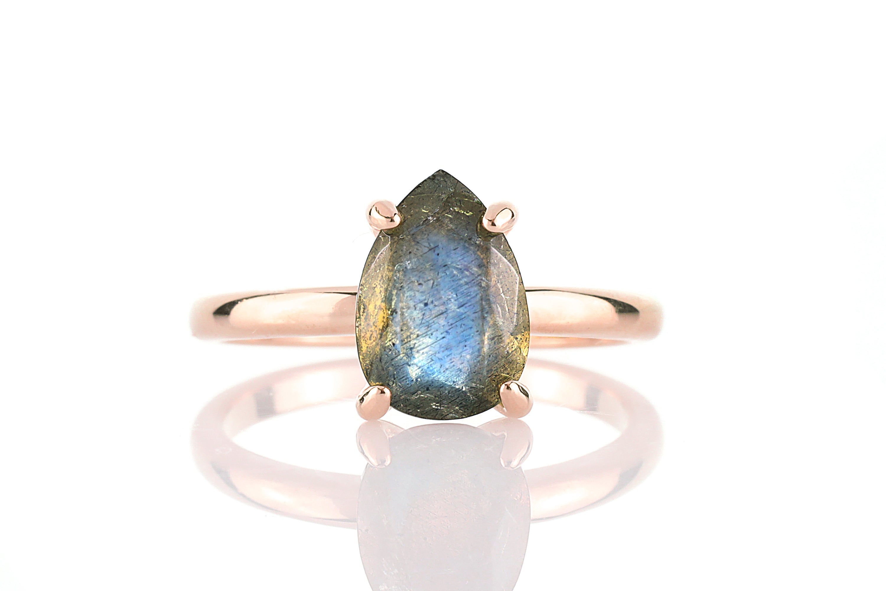 Casual Labradorite Ring in 925 Sterling Silver Rings Anemone Unique