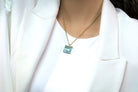 Blue Topaz Necklace in Sterling Silver necklaces Anemone Jewelry