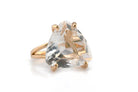 Fascinating 14K Rose Gold Crystal Quartz Ring Rings Anemone Jewelry
