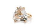 Fascinating 14K Rose Gold Crystal Quartz Ring Rings Anemone Jewelry