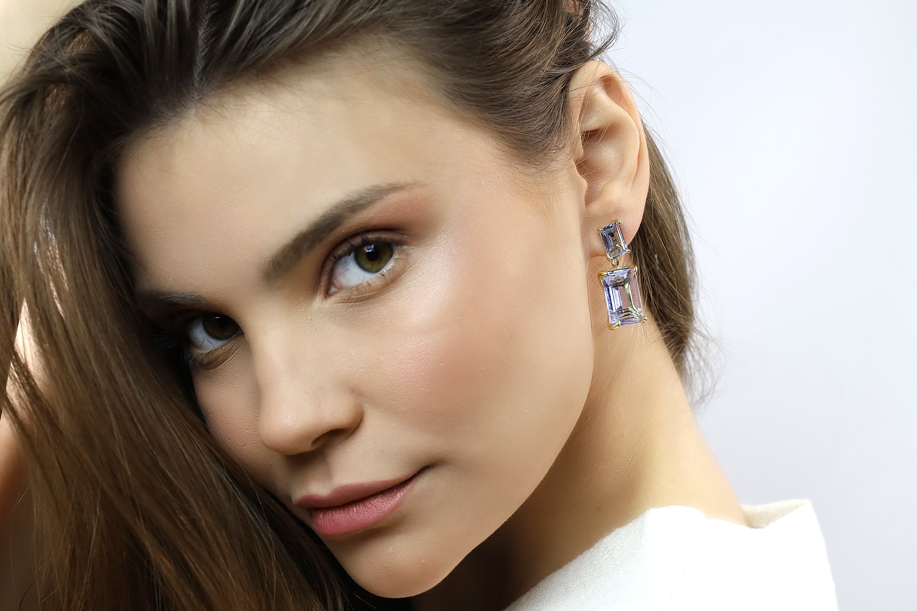 Tanzanite Multi-Stone Dangle 14k Gold Filled Earrings Earrings Anemone Jewelry