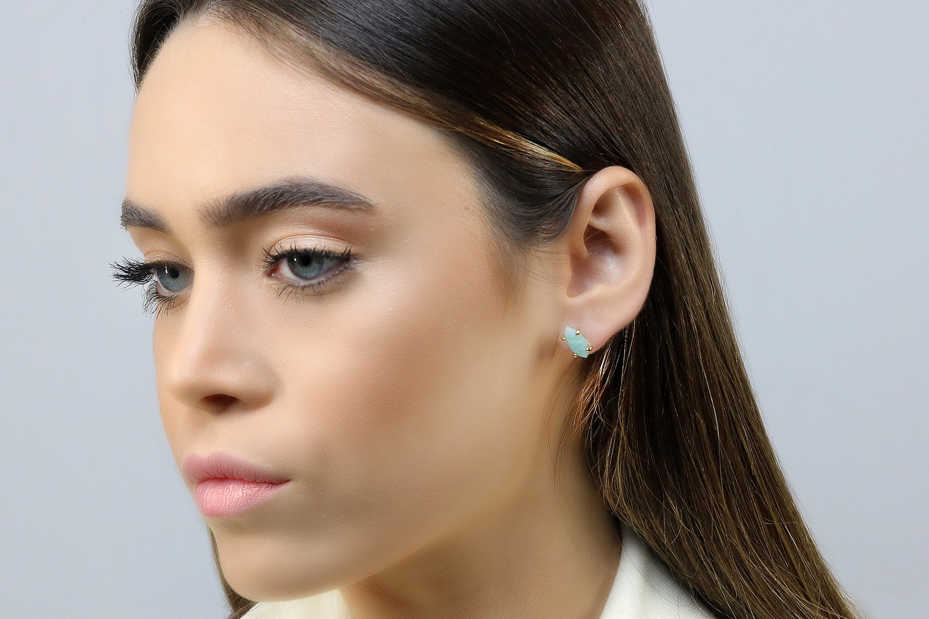 Marquise Amazonite Gold Filled Earrings Earrings Anemone Unique