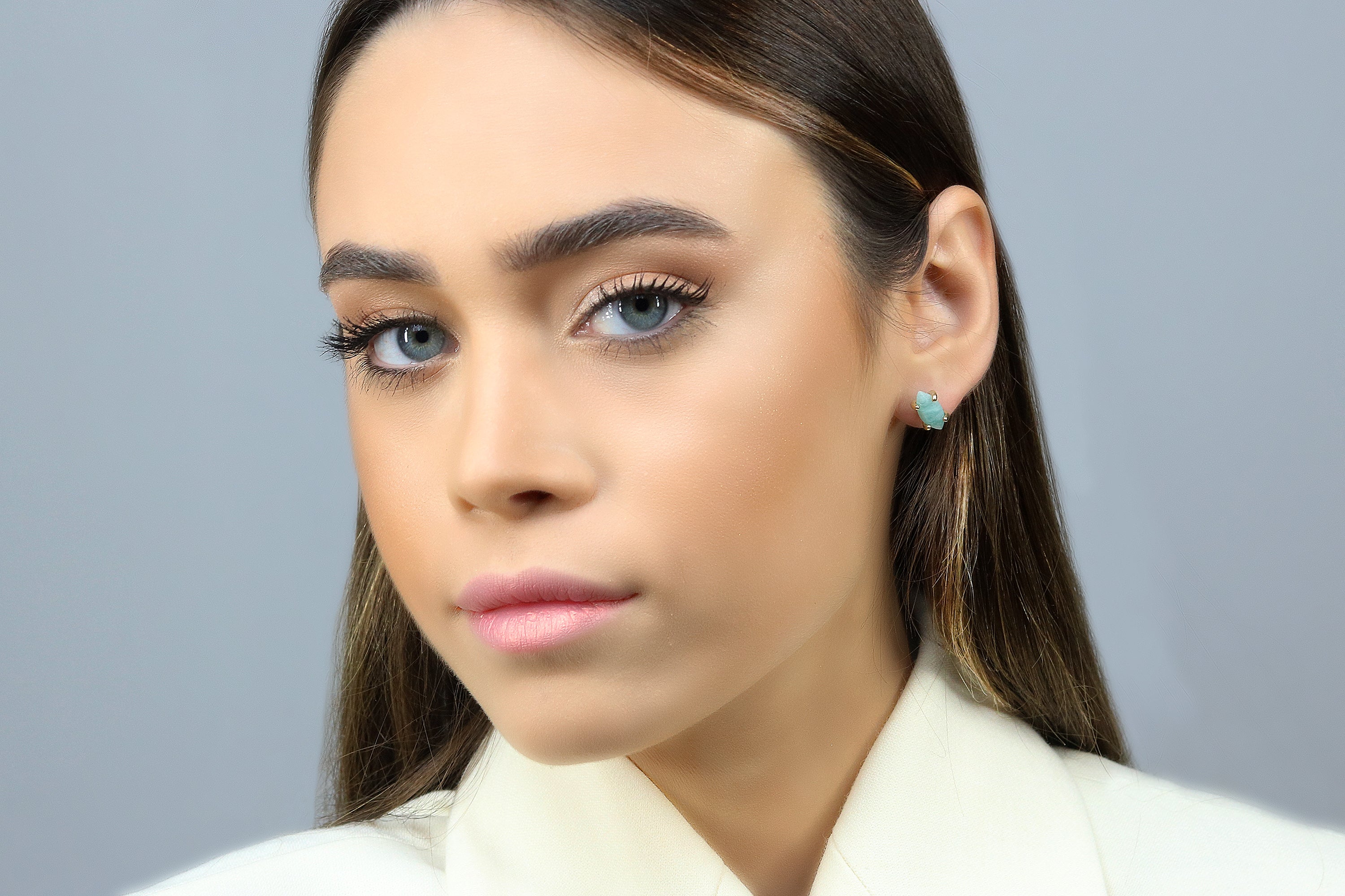 Lovely Amazonite Jewelry Sterling Silver Earrings Earrings Anemone Unique