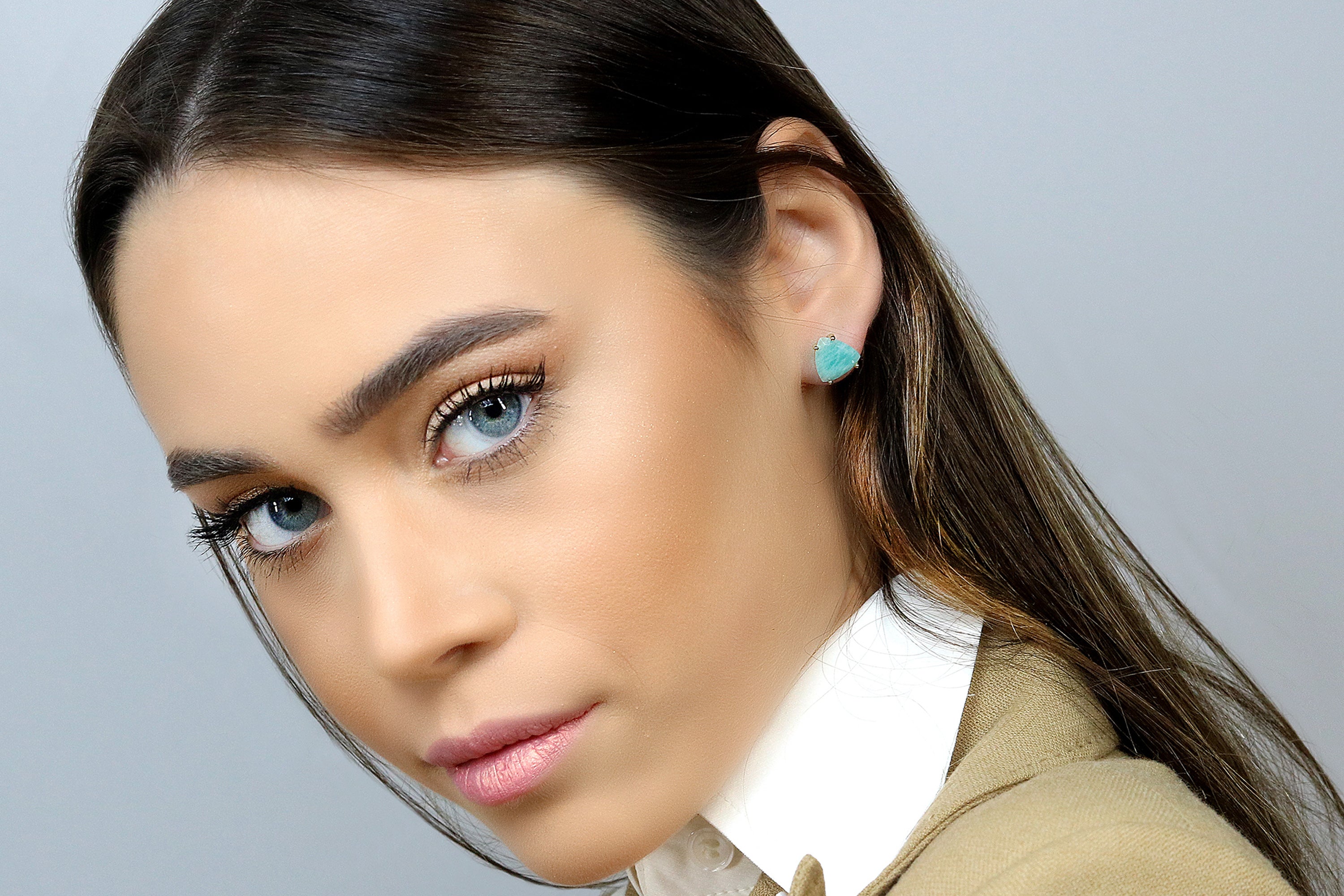 Casual Amazonite Gold Filled Earrings Earrings Anemone Unique