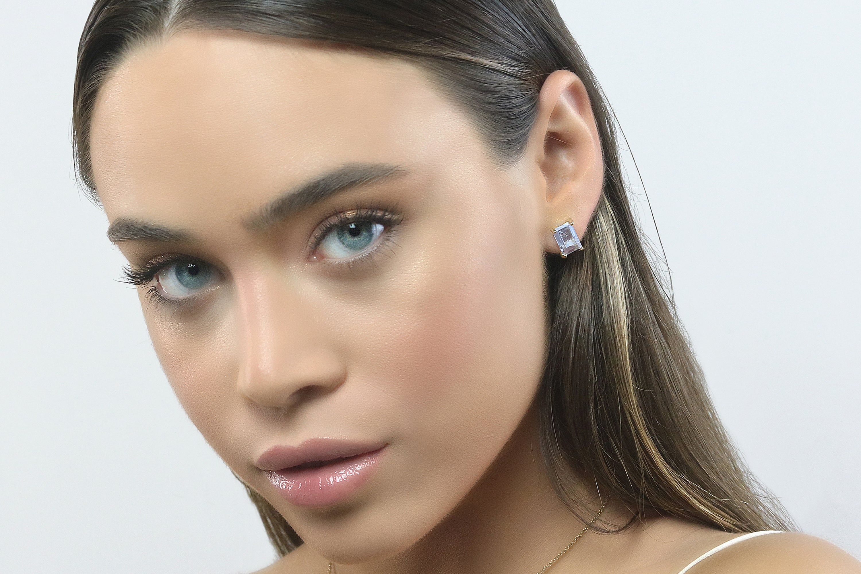 Elegant Luster Tanzanite Gold Earrings Earrings Anemone Unique