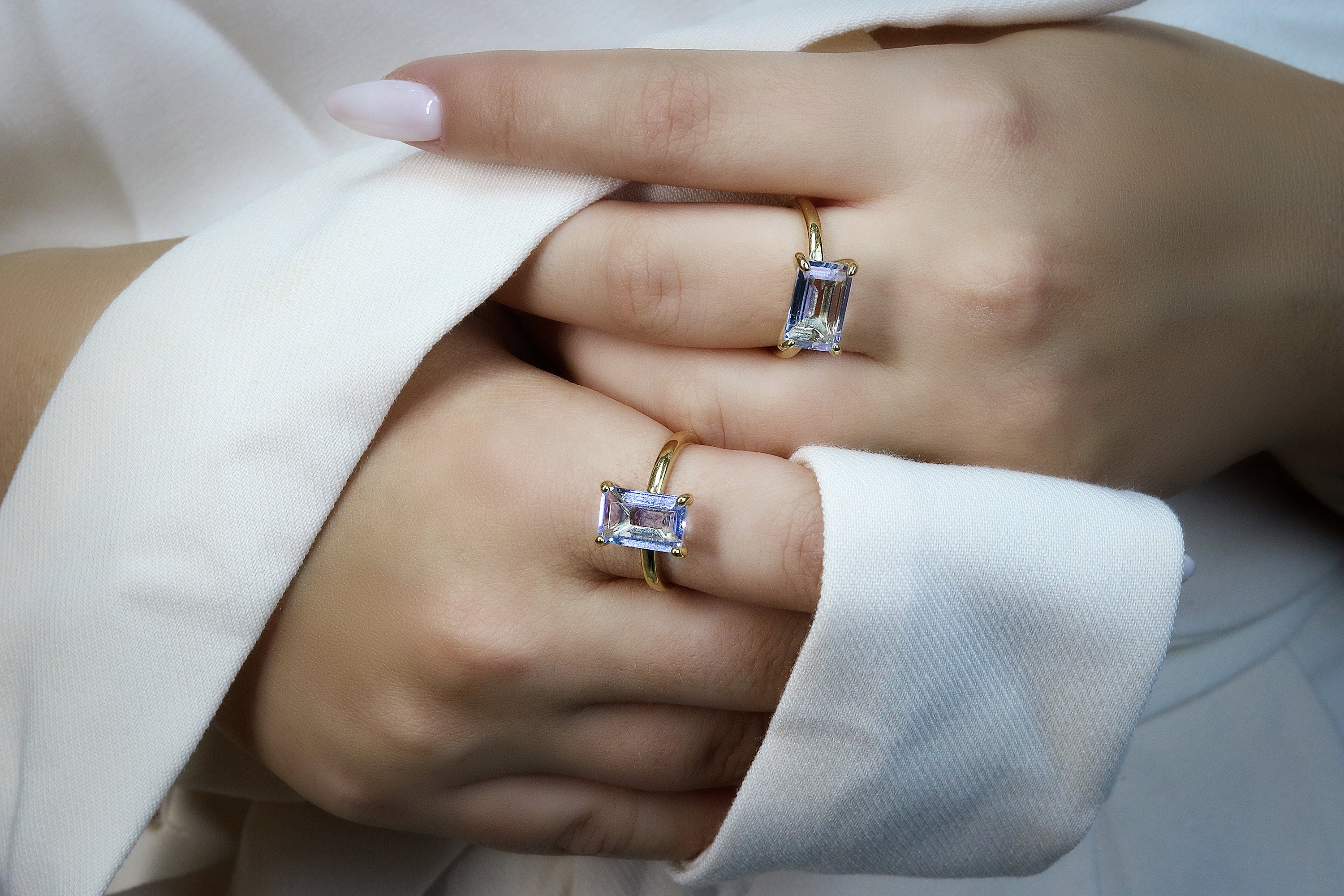 Lustrous Tanzanite Gold Filled Ring Rings Anemone Unique
