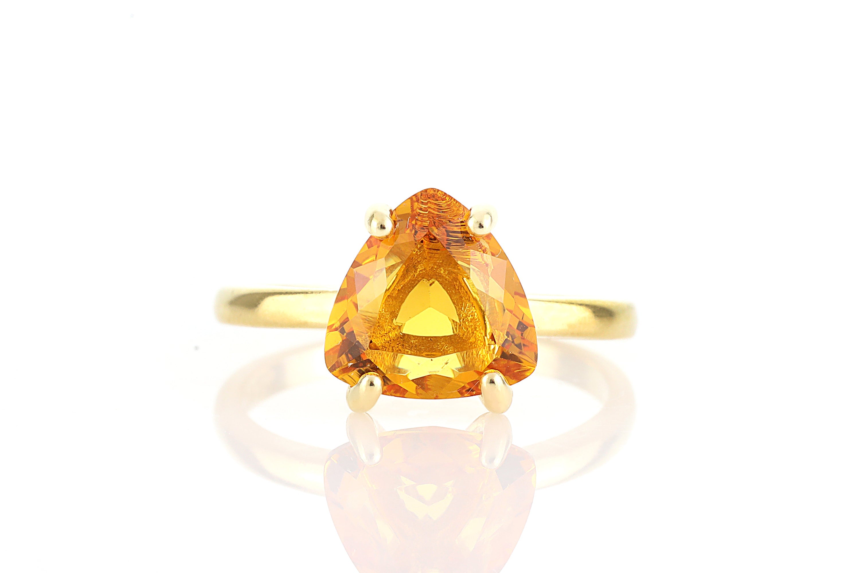 Birthstone Citrine Ring in Sterling Silver Rings Anemone Unique