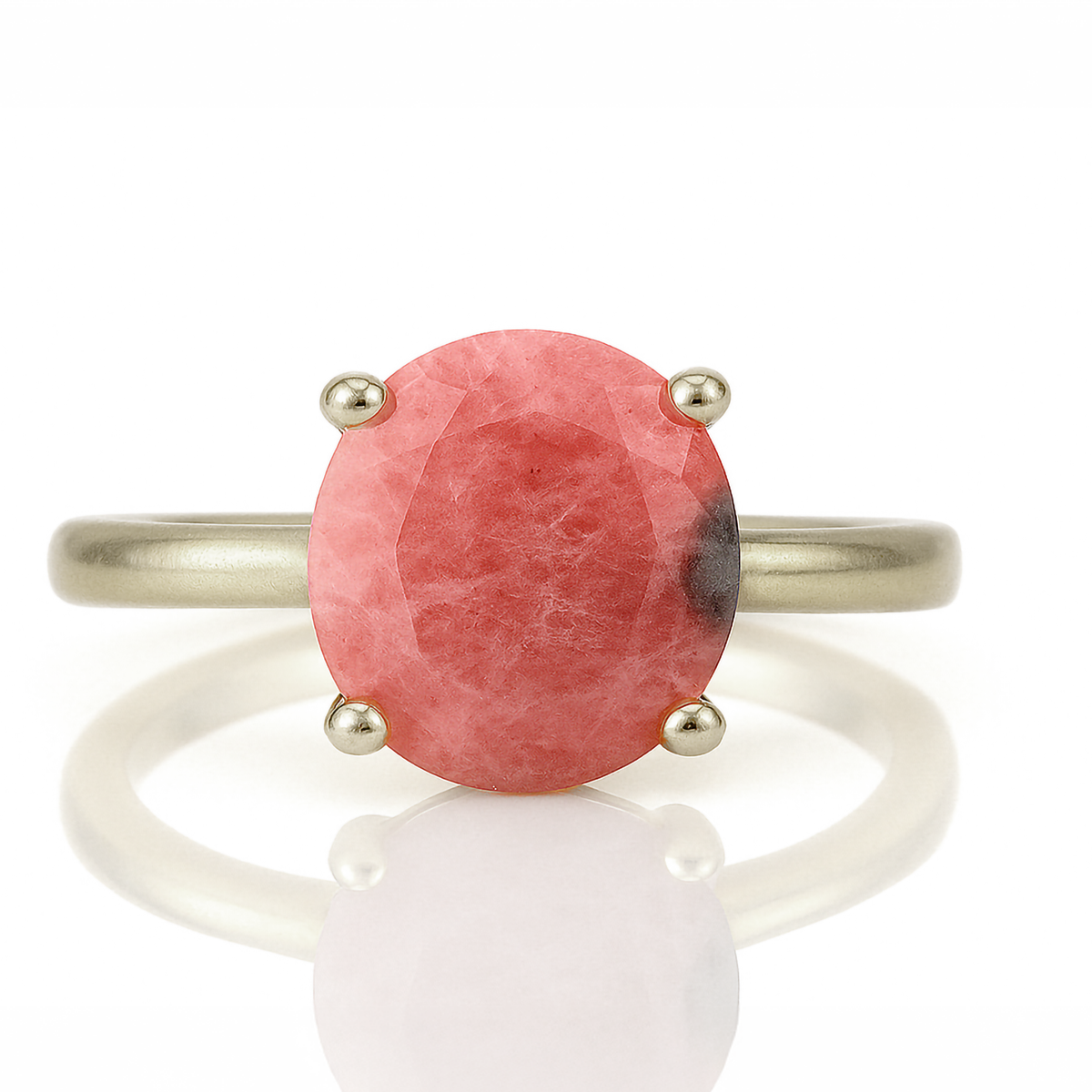 925 Sterling Silver Rhodonite Ring – Anemone Jewelry