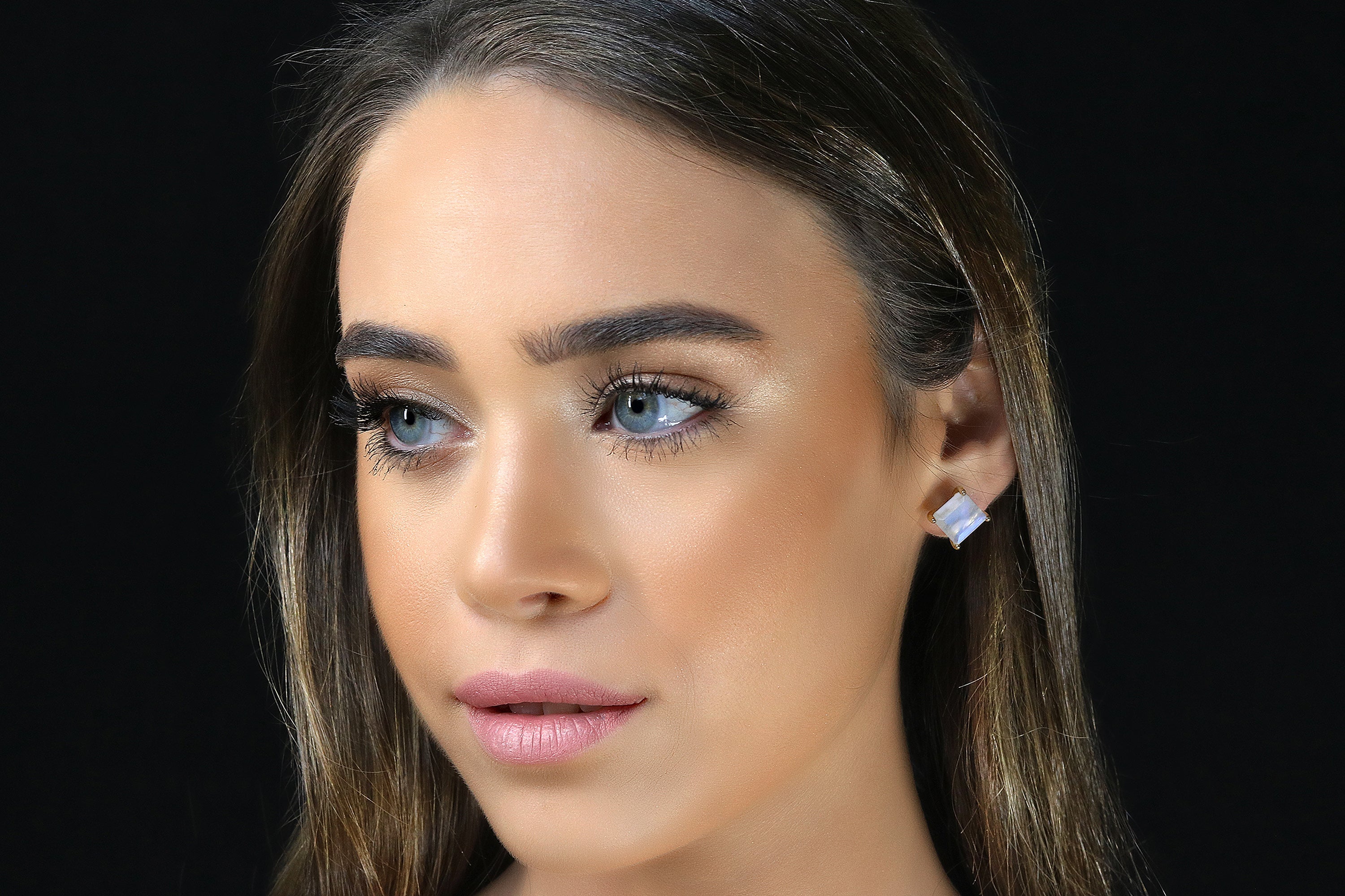 Customizable Moonstone Sterling Silver Earrings Earrings Anemone Unique