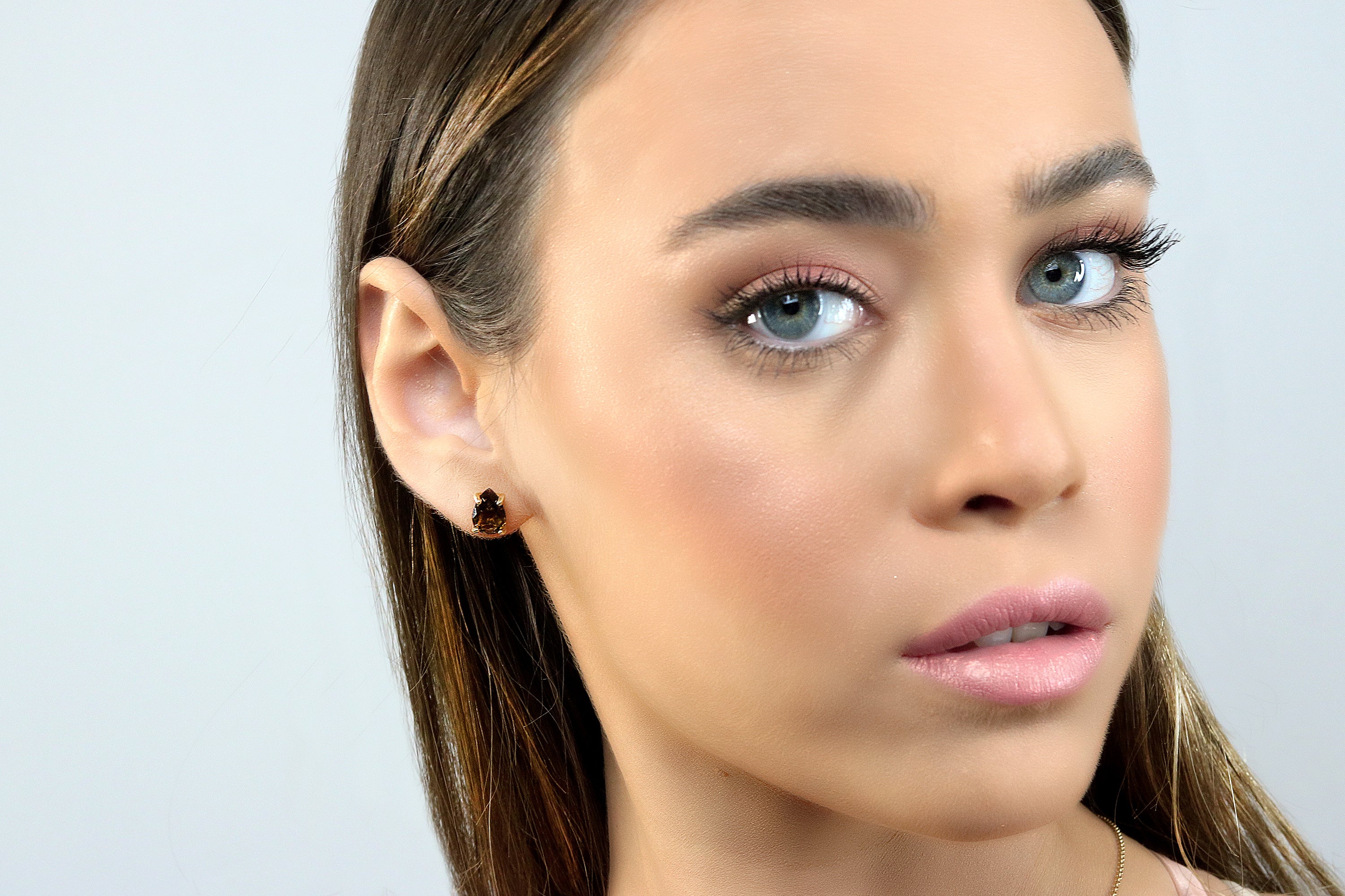 Delicate Smoky Quartz 14k Gold Filled Earrings Earrings Anemone Unique