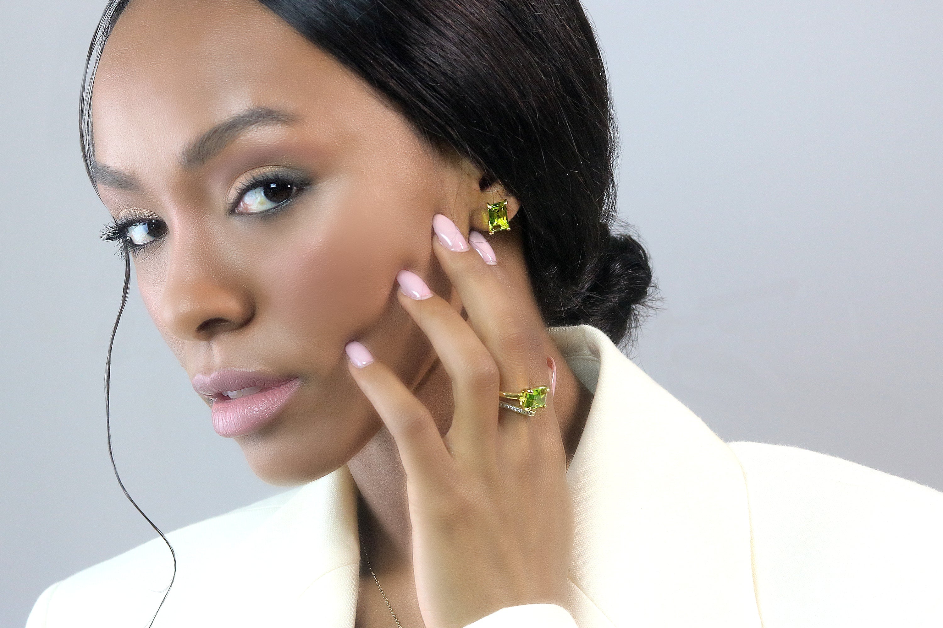 Sophisticated Peridot Gold Filled Earrings Earrings Anemone Unique