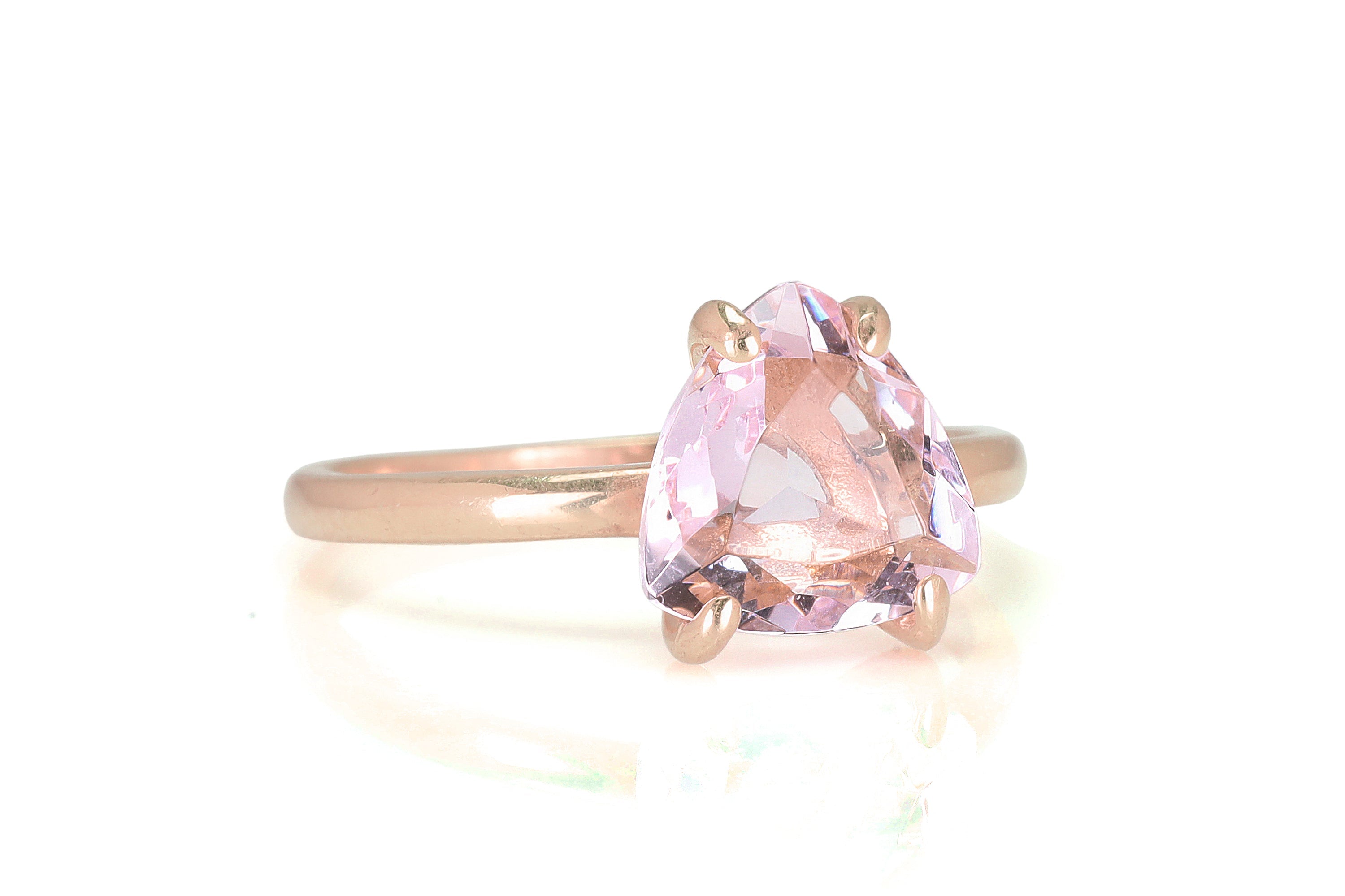 Rose Quartz Ring in 925 Sterling Silver Rings Anemone Unique