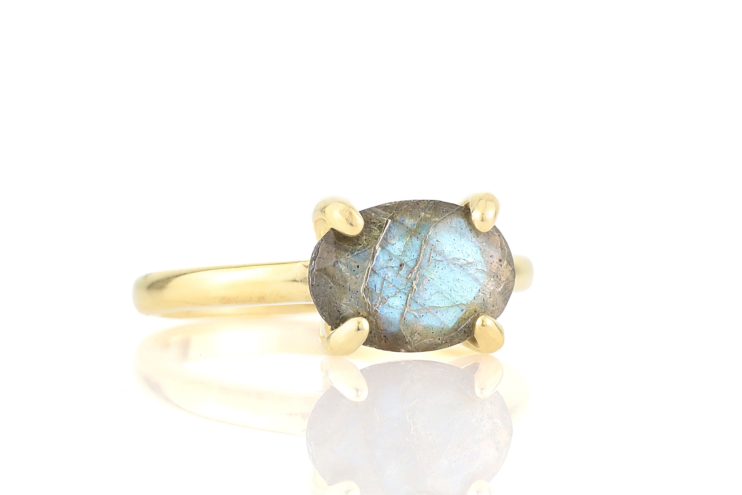 Labradorite Ring in 925 Sterling Silver Rings Anemone Unique