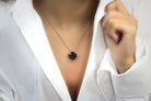 Black Onyx Necklace in 14k Gold necklaces Anemone Jewelry